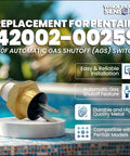 Replacement 140F AGS Gas Shutoff Switch For Pool And Spa Heaters Must Have Essential Safety Upgrade To Prevent Overheating