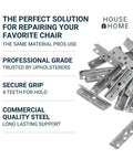 Metal End Clips For Rubber Webbing Upholstery Repair For Sofas And Chairs Includes Clear Instructions 20 Pack