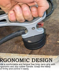 Person holding Heavy Duty Magnetic Pickup Tool With 40 Lbs Pull Telescoping Magnet Stick and Quick Release Handle on a workbench.