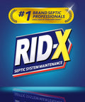 Septic Tank Treatment Pods 12 Month Supply with Dual Action Enzymes to Break Down Waste and Stop Backups, brand label image.
