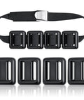 4 Pcs 2.2 Lb Dive Weights Belt For Scuba Diving With Coated Weights Nylon Belt And Metal Quick Release Buckle