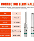 Top Shelf 4 Pin Connector Set Featuring Dt04-4P And Dt06-4S With A Lock Tight Wedge Design for stainless steel connector terminals.
