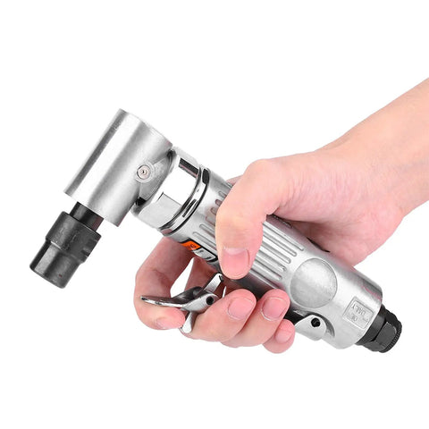 Heavy Duty 25000rpm Pneumatic Angle Die Grinder Kickass Air Powered Polisher held in hand for metal wood rubber finishing.