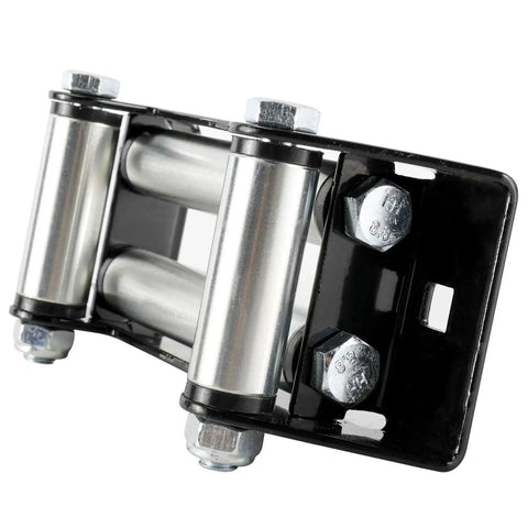 Winch Roller Fairlead 6 Inch Mount For Steel Cable ATV UTV Winches, 4000 To 5500 Lbs Capacity, CNC Machined Steel Frame