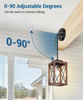 Farmhouse Pendant Light Set, Metal Hanging Fixture With Wooden Grain Finish, 48 Inch Adjustable Pipe System, angled view