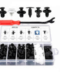 Universal Bumper Retainer Clip Kit 100Pcs Auto Push Pin Rivets And Fastener Remover Tool Durable Nylon Pro Grade Car Trim Fasteners For Cars SUVs Trucks Fender Bumper Clips Set For Easy Install, 100 pcs kit with tool