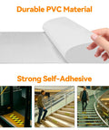 Watch Your Step Sign 5 Pack Budget Friendly Self Adhesive Floor Decals Yellow Black Caution Labels For Stairs And Steps Trip Hazard Areas Durable Non Slip Safety Stickers For Home Office And Busy Hallways, PVC peel-and-stick
