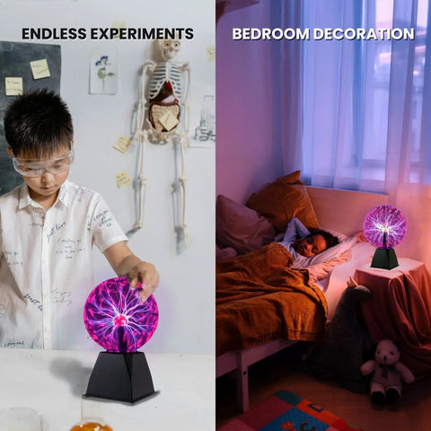8 Inch Heart Shaped Touch And Sound Sensitive Plasma Lamp Globe For Home And Office Decor A Gift For Curious Minds That Glows In The Dark And Delivers A Dope Desk Vibe And Nostalgia, used for science learning and bedroom decor