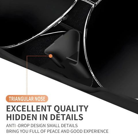 Close-up of black protective detail on Universal Car Visor Sunglasses Holder Clip and Storage Box for Glasses and Small Essentials