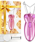 Womens Facial Hair Remover Epilator And Trimmer For Lip Cheek Arm And Ear Hairs At Home with gift box and accessories