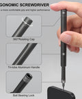 Ergonomic screwdriver with rotating cap from 49 In 1 Precision Screwdriver Set For Electronics Repair, Compact Tool Kit