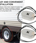 Ralzaoto 12-inch electric trailer brake magnet kit, two silver magnets with black wires; for 12x2-inch brakes.