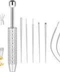 Pro Grade Piercing Kit With Ball Grabber And 16G 18G Tapers For Easy No Fuss Jewelry Changes Flat Back Earrings Applicator Tool