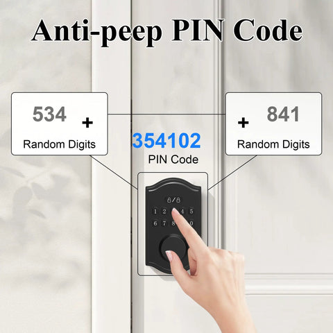 Kick The Keys To The Curb With This Rock Solid Keyless Entry Door Lock Featuring A Smart Keypad Deadbolt with anti-peep PIN code.