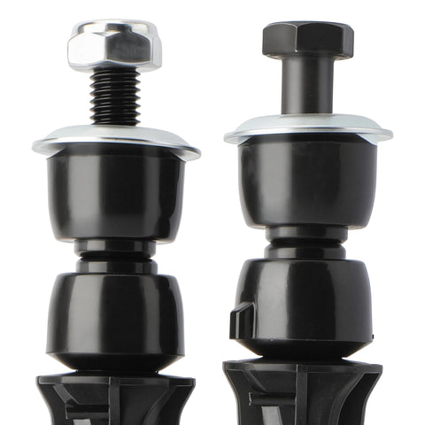 Front Stabilizer Sway Bar End Links OE Part K700538 Bolt On For Chevrolet Silverado Tahoe Suburban Avalanche GMC Sierra Yukon Yukon XL Cadillac Escalade black metal pair