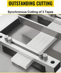 Heavy Duty Heat Shrink Tube Cutter Machine Dead Nuts Precise Cold Cutting Action adjustable for synchronous cutting of 3 tubes.