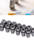 13 Piece ER11 Spring Collet Set 1mm to 7mm for Milling Lathe Chucks Upgraded Pro Grade Set for ER Tool Holders on display
