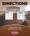 Top Shelf Leather Cleaner And Conditioner Wipes With Cloth Scrub Out Stubborn Grime While Leaving A Slick Protectant Layer instructions for use on leather surface.