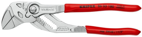 Three Piece Pliers Wrench Set In Tool Roll High Leverage Pliers Wrenches for Gripping Turning Pressing and Bending in red handle
