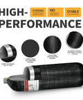 6.8L Carbon Fiber HPA Tank 4500 PSI PCP Air Tank For Paintball And Scuba Gear, Durable AL6061 Core, Carbon Fiber Wrap