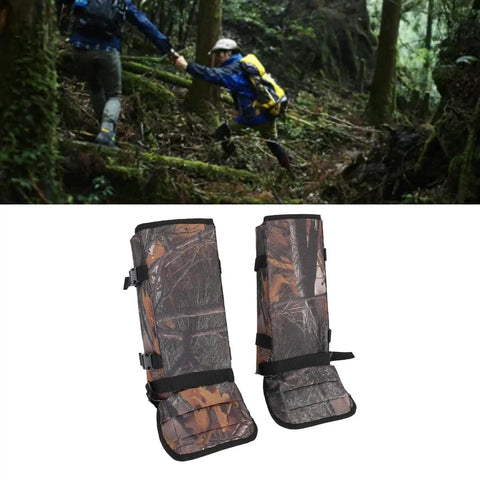Trail Ready Lightweight Breathable Polyester Snake Gaiters For Hiking Camping And Mountaineering with Leaf Print