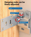 Beefy Heavy Duty L Bracket Carrier Plate for Wall Cabinets and Heavy Furniture Installation, showing adjustable metal fasteners
