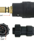 250 Amp MIG Welding Torch Gun For Lincoln Magnum 200 And 250 And Tweco No 2 12 Foot Cable Two Pin Signal Connector details