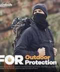 Hiker wearing Six Pack Neck Gaiter Face Mask Bandana For Outdoor Adventures, Fishing And Travel, Cooling Sun Protection Scarf