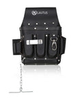 Oiled Tanned Heavy Duty Tool Belt Pouch Four Pocket Design With Pro Grade Leather And Riveted Reinforcements For Framer Carpenter