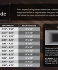 Size guide for Slick Oriental Style Floor Register 4x10 Inches Rubbed Bronze Finish Decorative Steel Vent Grate With Damper Box 8 Pack