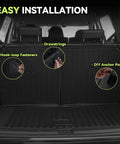 All Weather TPE Floor Mats For 2021 To 2026 Chevy Tahoe And GMC Yukon 8-Seat Models With Bench Seats, features easy installation.