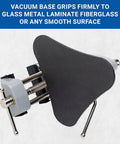 Portable Vacuum Base Vise With 360 Degree Swivel And 90 Degree Pivot Two And Three Quarter Inch Jaw Mounts To Smooth Surfaces