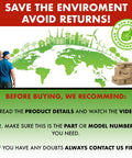 Illustration of eco-friendly tips for avoiding returns with globe, delivery boxes, and environment symbols.