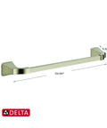 Bar Wall Mount Faucet 18 Inch Polished Nickel 75218 PN Extends Three And Three Eighths Inches From Wall DIY Friendly For Tile Masonry Drywall Surfaces With Wood Blocking Backing Perfect For Your Home Bar Setup, polished nickel towel bar with dimensions 20 inches by 3.39 inches