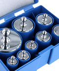 Pro Grade Chrome Calibration Weight Set 2000G Kit With 16 Pieces For Scales Including 10G 20G 50G 100G 200G 500G Weights in case