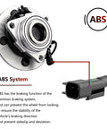 Pair Front Wheel Bearing And Hub Assembly For Dodge Ram 1500 2009 2010 2011 With ABS Direct Fit Replacement Wheel Hub Bearing Kit shown