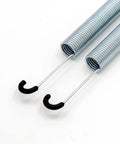 Heavy Duty Seven Inch Replacement Recliner Sofa Chair Mechanism Tension Steel Spring Two Pack Long Neck Hook Style close-up view.