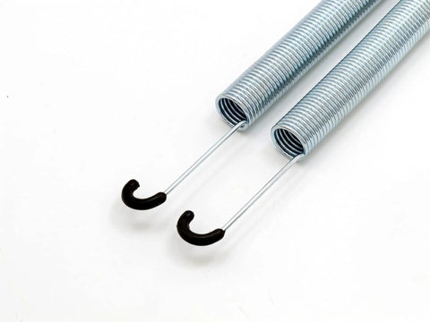 Heavy Duty Seven Inch Replacement Recliner Sofa Chair Mechanism Tension Steel Spring Two Pack Long Neck Hook Style close-up view.
