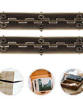 Heavy Duty 12 Pack Small Butt Hinges For Jewelry Boxes And Small Drawers, showing flush mount design with 6 holes