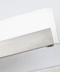 Close-up of 24 Inch Vanity Light Bar in Brushed Nickel Over Mirror LED Modern Bath Lighting Dimmable Fixture mounting detail.