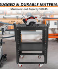 Heavy Duty Planer Stand With Wheels, 550 Lbs Load Power Tool Workstation, features rugged material and rolling design.