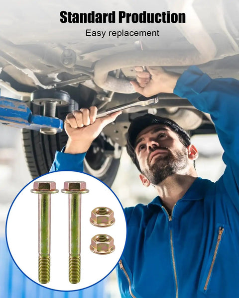 Jeep Ram 1500 Dakota Wagoneer Front Lower Shock Strut Clevis Bolts For Suspension Stability, installed under Jeep suspension with nuts