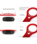 Heavy Duty Aluminum 7075 Bottom Bracket Wrench For External Bearing Cups 44mm And 46mm With 16 And 24 Notches Fits SRAM DUB Race Face Cinch