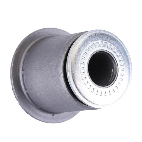 Beefed Up Front Upper And Lower Control Arm Bushings Kit For Toyota Tacoma 1995 2004 And 4Runner 1995 2002 Quiet Ride Less Vibration Smoother Handling Easy Bolt On Install Durable Elastomer Bushings, one black elastomer bushing with metal sleeve