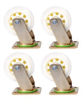 Heavy Duty Nylon Trolley Caster Wheels For Furniture With 360 Degree Swivel Rollers And Optional Brake set of four with metal brackets