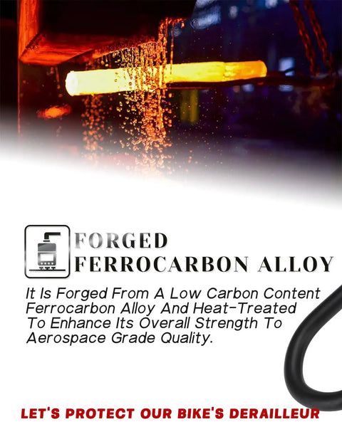 Forged ferrocarbon alloy used in Durable Ebike Derailleur Guard Transmission Protector For Adventure Series Pace 500 Models