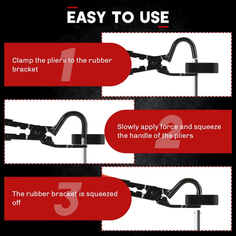 weyleity exhaust hanger removal tool: black metal pliers for separating muffler rubber hangers