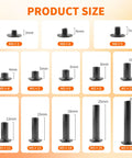 Heavy Duty Black Chicago Binding Screws Assorted Kit Hella Tough Carbon Steel Fasteners variety of sizes from M4 to M5 shown for leather crafting.