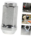 Heavy Duty Chrome Plated Steel Lug Nuts Seals Anti Rust Wheel Bolt Kit For Auto And RV Secure Fit Replacement Accessories Assorted Washers, chrome steel lug nut