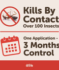 Image showing details of insect granules, kills by contact over 100 insects, 3 months control, for lawns and gardens.